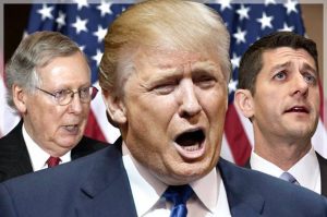 Mitch McConnell, Donald Trump, Paul Ryan