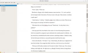 Manuskript is probably the best Scrivener-inspired open source program.